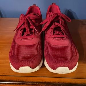 Crimson red sketchers Bobs shoes